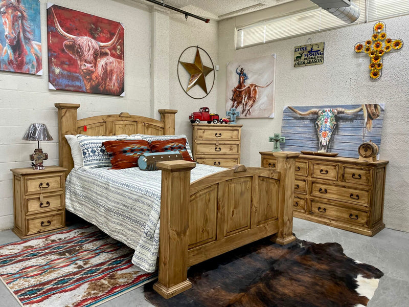 Mansion Collection (Medium Dark Finish) - 2 Nightstands