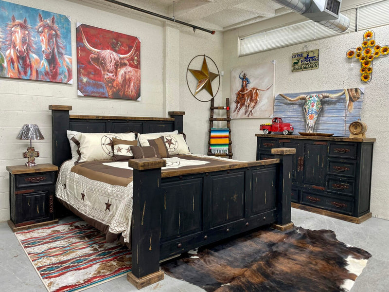 Indian Collection 8 Drawer, 2 Door Dresser