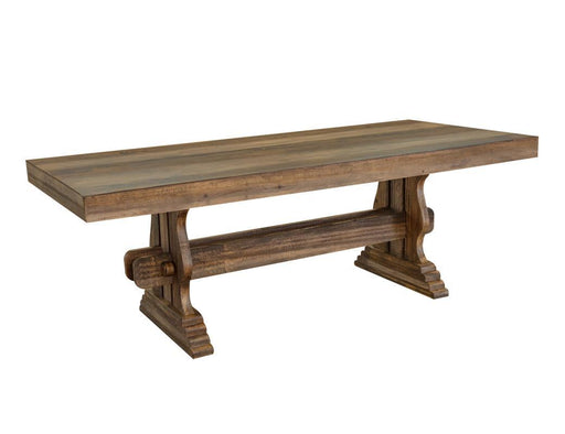 Rectangular Marquez dining table by International Furniture Direct with a sturdy wooden top and modern design.
