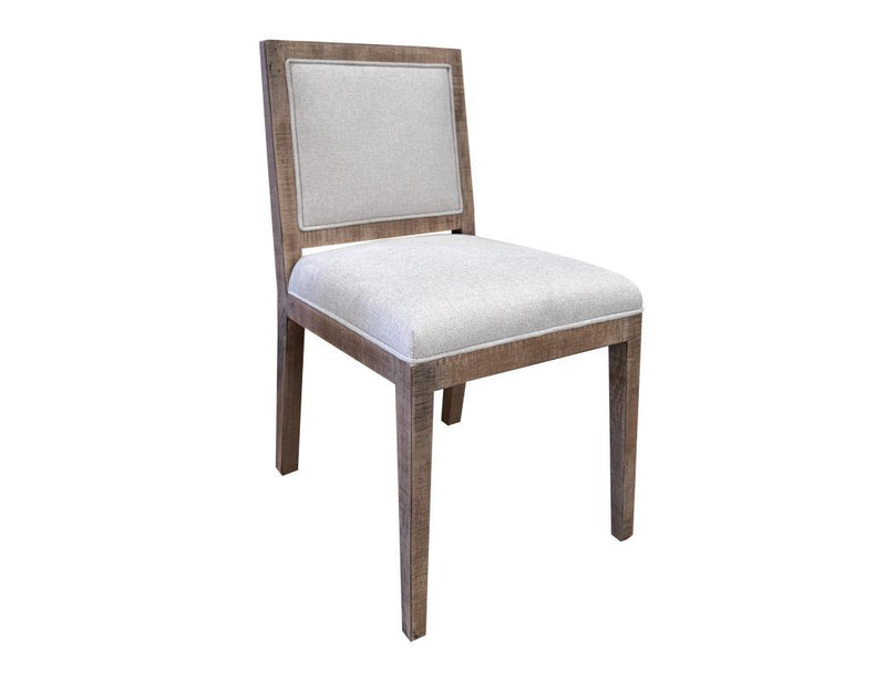 International Furniture Direct Aruba accent upholstered chair with plush fabric and wooden legs, modern and comfortable seating.