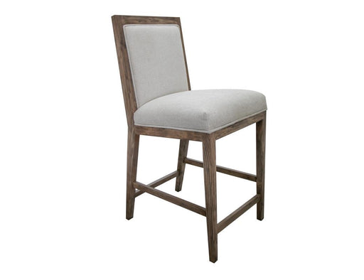 Brown finish Sahara 24-inch upholstered barstool by International Furniture Direct with a sturdy wooden frame.