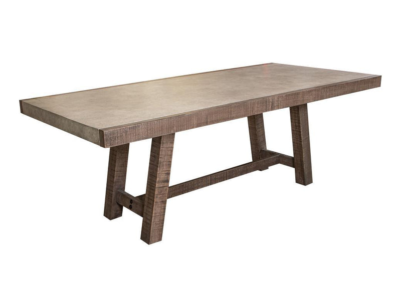 Marble dining table with sleek surface and modern design from International Furniture Direct.