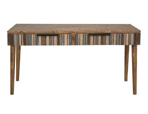 International Furniture Direct Tiza Desk with two multicolor drawers, modern workspace furniture with vibrant storage options.