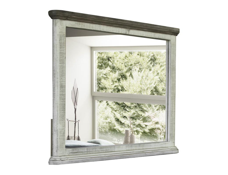 Luna mirror by International Furniture Direct featuring a stylish frame and reflective glass, ideal for modern home décor.
