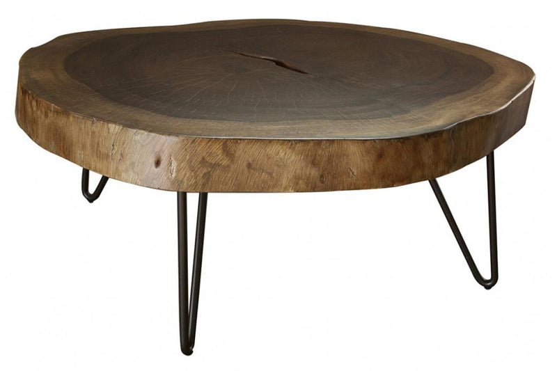 Vivo high cocktail table by International Furniture Direct with a sleek wooden surface and sturdy legs in a modern design