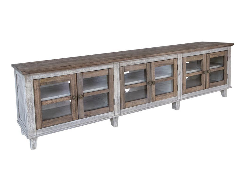 Sahara 93-inch TV stand by International Furniture Direct with six doors and ample storage space in a modern design