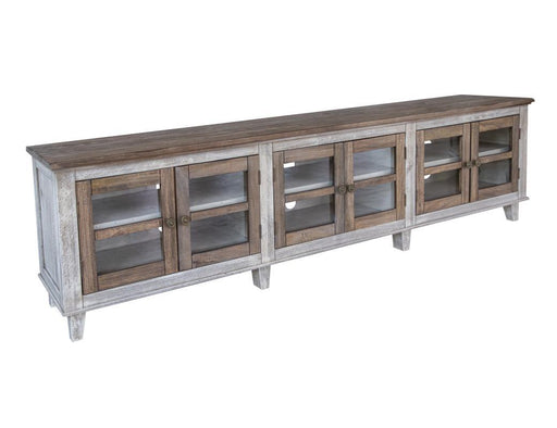 Sahara 93-inch TV stand by International Furniture Direct with six doors and ample storage space in a modern design