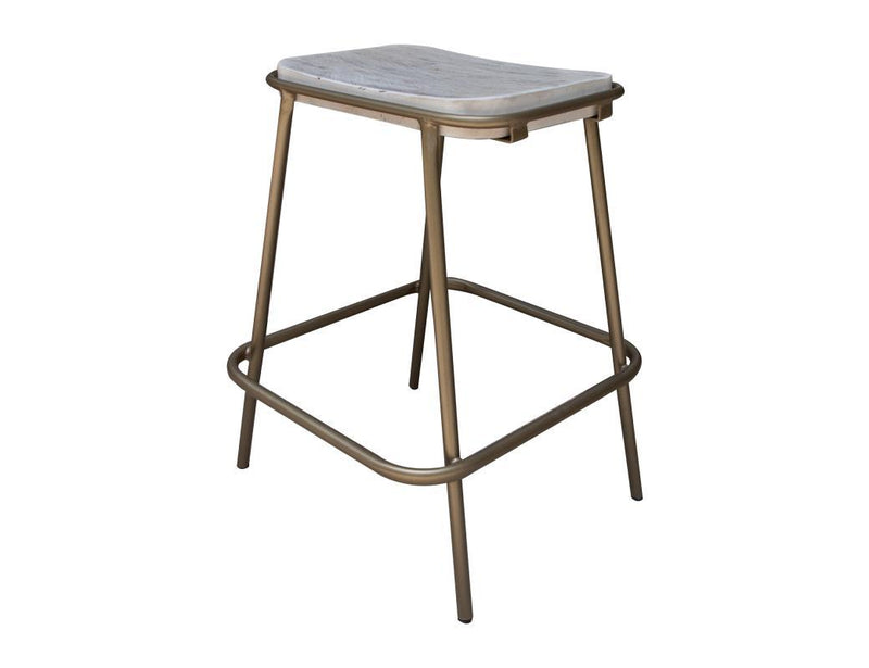 Sahara 24-inch barstool by International Furniture Direct with wooden seat and metal legs, modern and rustic style.
