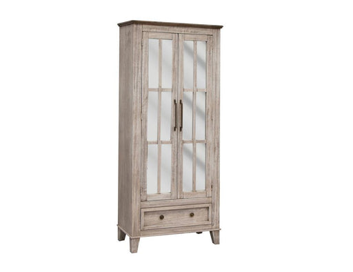 International Furniture Direct Sahara cabinet with one drawer and two doors, showcasing a sturdy wooden storage piece.