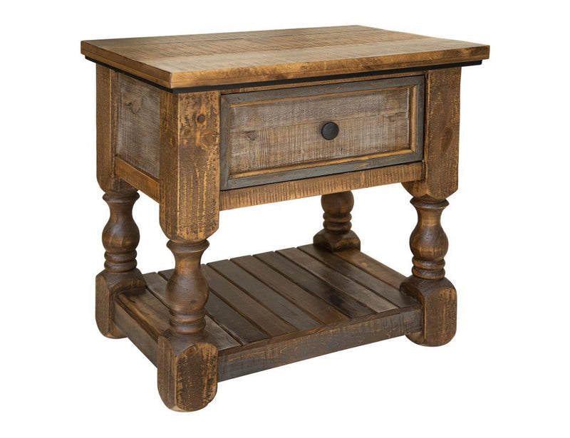 Stone 1 Drawer Nightstand by International Furniture Direct with a wooden finish and single drawer, ideal for bedroom storage.
