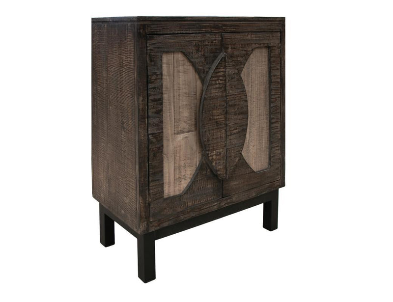 International Furniture Direct Cosalá 2-door buffet with a warm brown finish, showcasing a stylish and functional storage piece.
