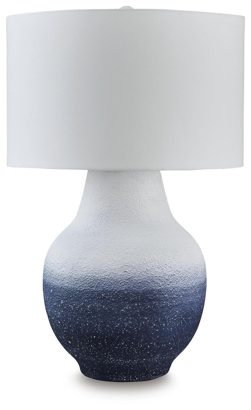 Ashley Furniture Dashland table lamp with a sleek base and fabric shade, perfect for modern living room or bedroom decor.
