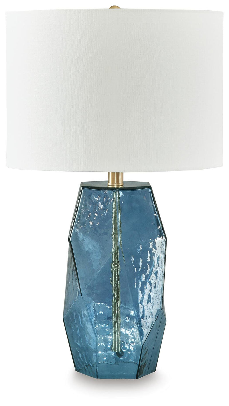 Ashley Furniture Tallow Table Lamp with a ceramic base and fabric shade, ideal for living room or bedroom decor.