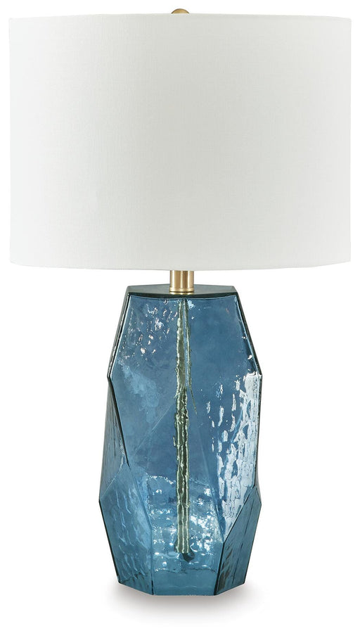 Ashley Furniture Tallow Table Lamp with a ceramic base and fabric shade, ideal for living room or bedroom decor.