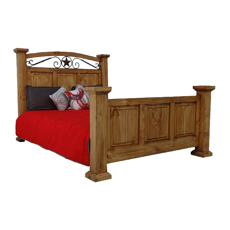 San Jose Bed W/Iron Star