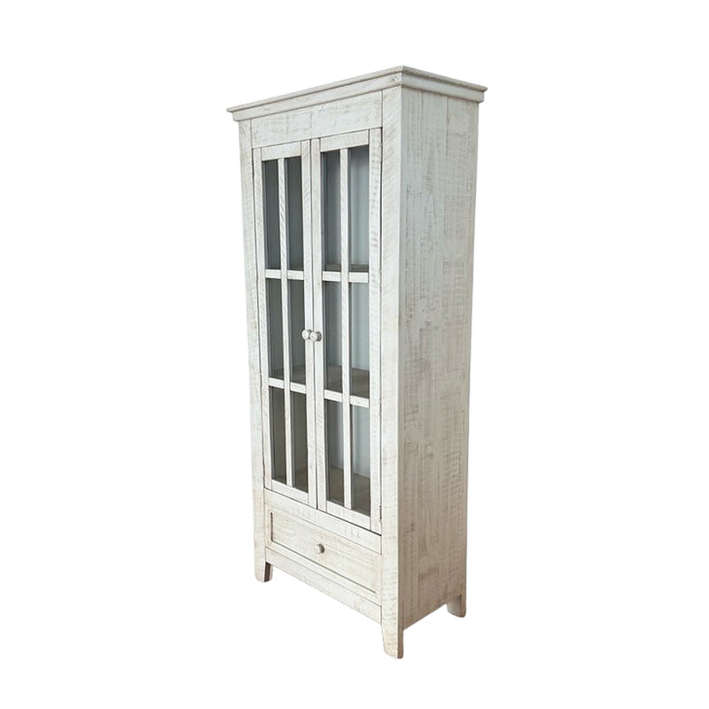 Nebraska 2 Door 1 Drawer Curio Cabinet