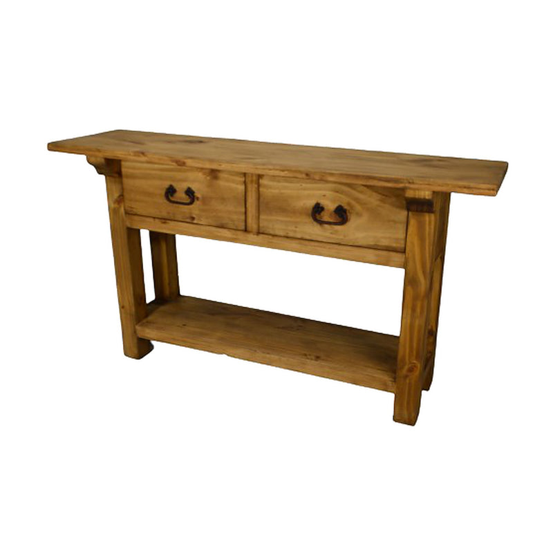Two Drawer Sofa Table W/ Shelf