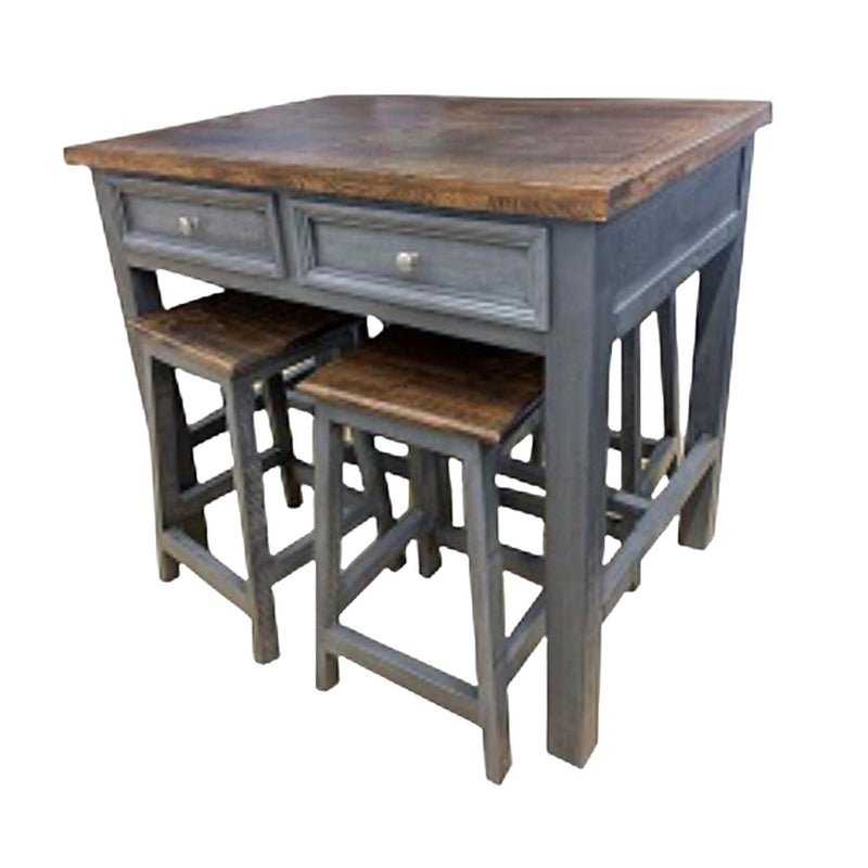 Montana Kitchen Island W/Four Stools