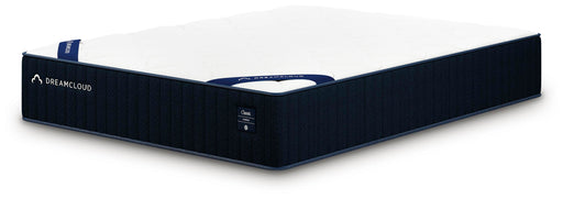 DreamCloud Hybrid Classic 4.0 mattress shown from an angle, highlighting its plush surface and layered design for comfort and support.