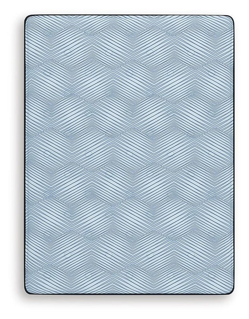 Ashley Furniture Peak 2.0 Bonnell Hybrid Mattress with a plush top layer and supportive design, shown from above.