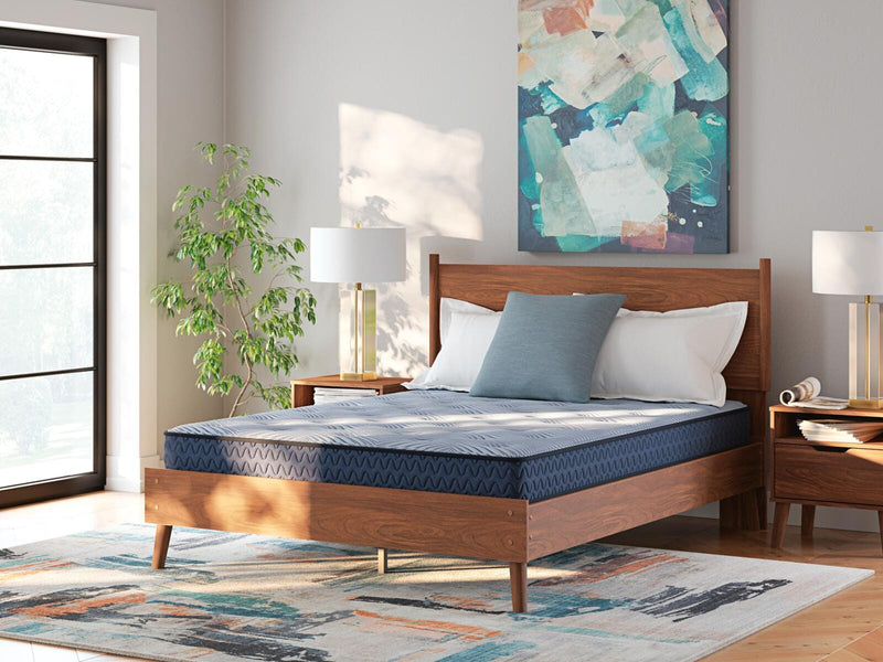 Ashley Furniture Peak 2.0 Bonnell Hybrid Mattress with quilted top and supportive design, shown in the image.