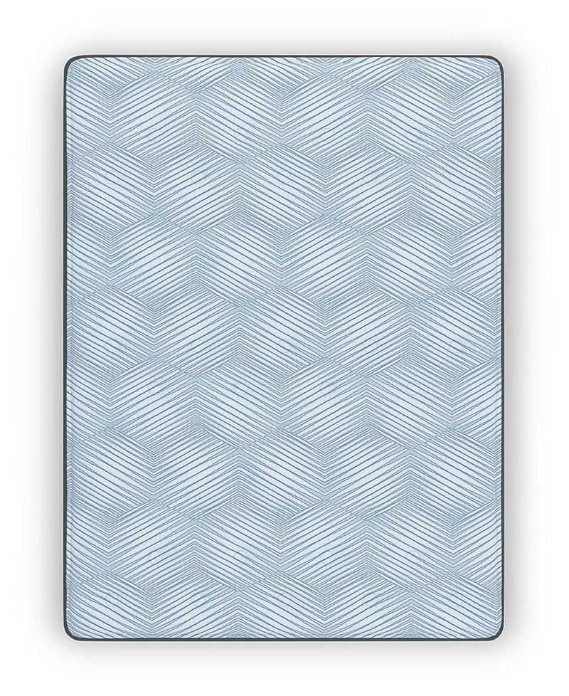 Ashley Furniture Peak 2.0 12 Hybrid Mattress showing a plush, layered surface with quilted top and supportive construction.