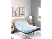 Ashley Furniture Peak 2.0 8-inch memory foam mattress with plush surface and supportive design, shown in vertical view.