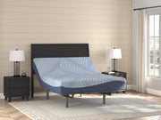 Ashley Furniture Peak 2.0 10-inch memory foam mattress with plush surface and clean white fabric cover, shown in horizontal view.
