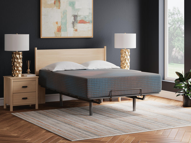 13-inch hybrid mattress by Ashley Furniture featuring a plush surface with detailed fabric and supportive construction.
