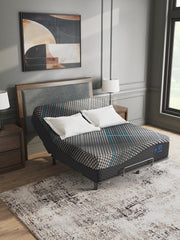 Ashley Furniture Millennium 2.0 Foam 14-inch memory foam mattress with a plush surface and supportive design, shown from a vertical angle.