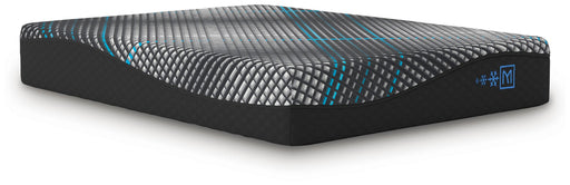 Ashley Furniture Millennium 2.0 Hybrid 14-inch innerspring mattress shown from an angled side view.