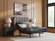 Ashley Furniture Millennium 2.0 Hybrid 14-inch innerspring mattress with quilted top and supportive layers, shown in horizontal view.