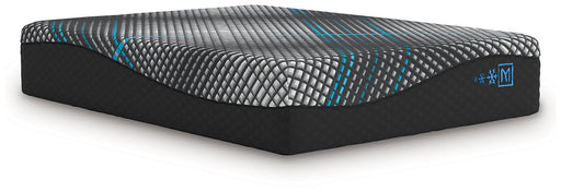 Ashley Furniture Millennium 2.0 Hybrid 14-inch mattress with a close-up view of the plush fabric and mattress edge.