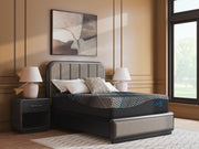 Ashley Furniture Millennium 2.0 Hybrid 16 Inch Mattress showing plush fabric cover and layered construction for comfort and support.