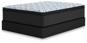 Ashley Furniture Elite Springs Plush Innerspring Mattress shown at an angle, featuring a plush surface and supportive innerspring design.