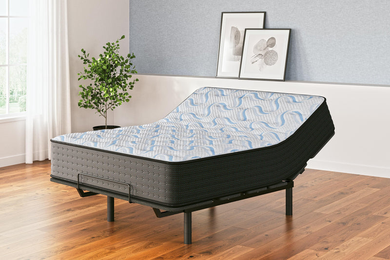 Ashley Furniture Elite Springs Plush Innerspring Mattress with quilted top and supportive coil system, horizontal view.