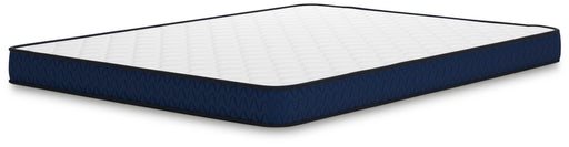 Ashley Furniture Ashley Firm Memory Foam Mattress shown from an angled view, highlighting its plush surface and supportive structure.