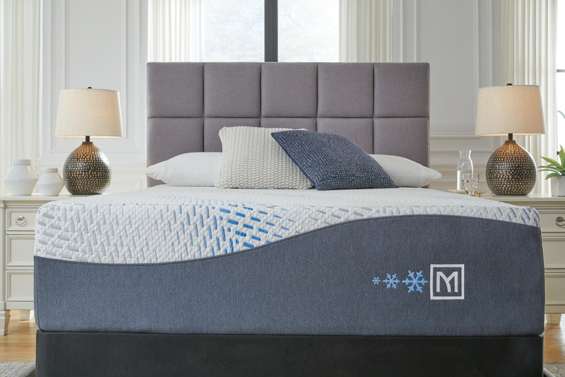 Ashley Furniture Millennium luxury gel memory foam mattress with plush surface and supportive design, shown in the image.