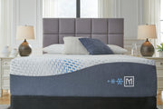 Ashley Furniture Millennium Luxury Plush Gel Latex Hybrid Mattress, showing the plush surface and hybrid mattress construction.