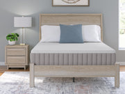 Ashley Furniture Terra Sleep Firm Hybrid Mattress with supportive layers and a plush cover, designed for comfort and durability.