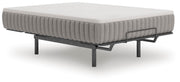 Ashley Furniture Terra Sleep Firm hybrid mattress shown from an angled view, highlighting its sleek design and plush surface.