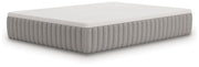 Ashley Furniture Terra Sleep Soft Hybrid Mattress shown from an angle, highlighting its plush surface and supportive construction.