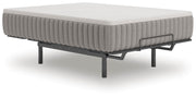 Ashley Furniture Terra Sleep Soft Hybrid Mattress shown from an angle, highlighting the plush, comfortable surface and mattress design.