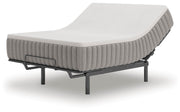 Ashley Furniture Terra Sleep Soft Hybrid Mattress shown from an angled side view, highlighting the plush surface and supportive design.