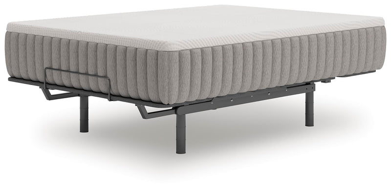 Ashley Furniture Terra Sleep Soft Hybrid Mattress shown from an angle, highlighting its plush surface and supportive design.