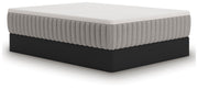 Ashley Furniture Terra Sleep Soft Hybrid Mattress shown from an angled view, highlighting its plush surface and supportive design.