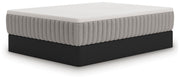 Ashley Furniture Terra Sleep Soft Hybrid Mattress viewed from an angle showing plush surface and supportive design.