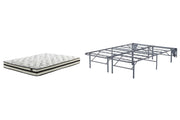 8-inch Ashley Furniture chime innerspring mattress set with plush fabric cover and supportive coil system, perfect for a comfortable sleep.