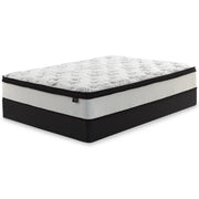 Ashley Furniture Chime 12-inch hybrid mattress in a box, showcasing the plush, layered design of this comfortable hybrid mattress.