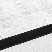 Ashley Furniture Chime 12-inch hybrid mattress in a box, showing the mattress with a plush, quilted surface and supportive layers.